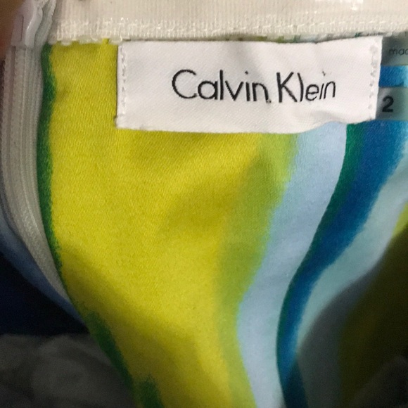 Calvin Klein Watercolor Dress - Picture 5 of 6